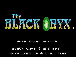 The BLACK ONYX（ザ・ブラックオニキス）｜マスターシステム・セガ攻略 