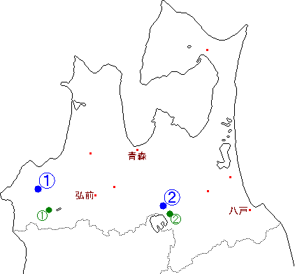 青森の地図