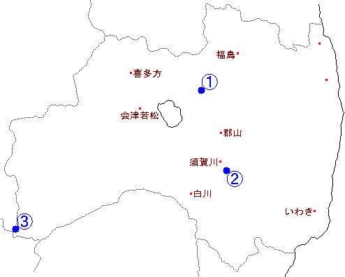 福島の地図