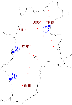 長野の地図