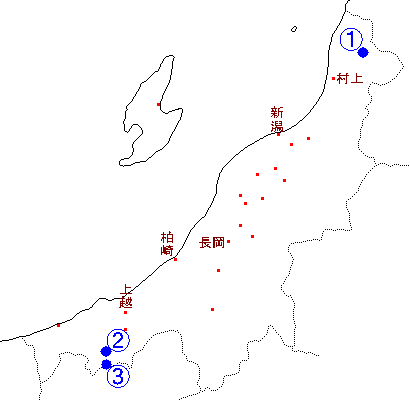 新潟の地図