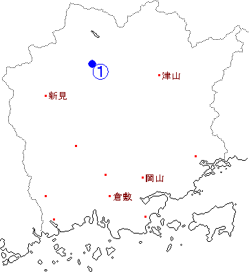 岡山の地図